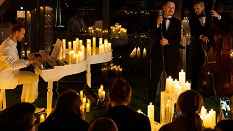 Афиша: МАГИЯ СВЕЧЕЙ. «FRANK SINATRA. Джаз на крыше» в Санкт-Петербурге 23 мая 2026